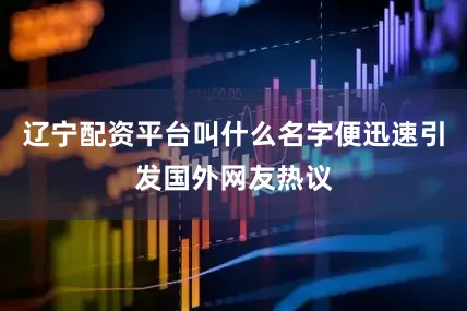 辽宁配资平台叫什么名字便迅速引发国外网友热议